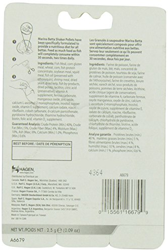 Marina Alimento en Gránulos para Peces Betta - 2,5 gr