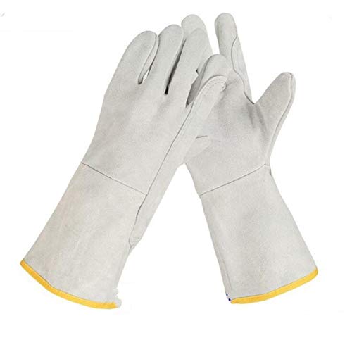 Mejor arañazos / Bite guantes protectores resistentes, manejo de animales, guantes de piensos for perros, arañazo de gato, pájaro Manipulación Guantes Falcon agarrar, reptil ardilla de mordedura de se