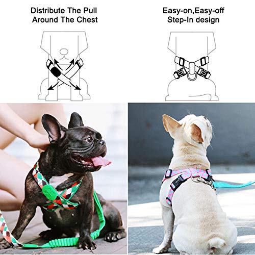 MMWW para Perros, Tela Escocesa, Nylon, sin estrangulamiento, arnés para Perros, Comodidad, Seguridad, arnés Acolchado Suave para Perros, Mascota Arnes Perro-Bobby_M 54-66cm Pecho_China