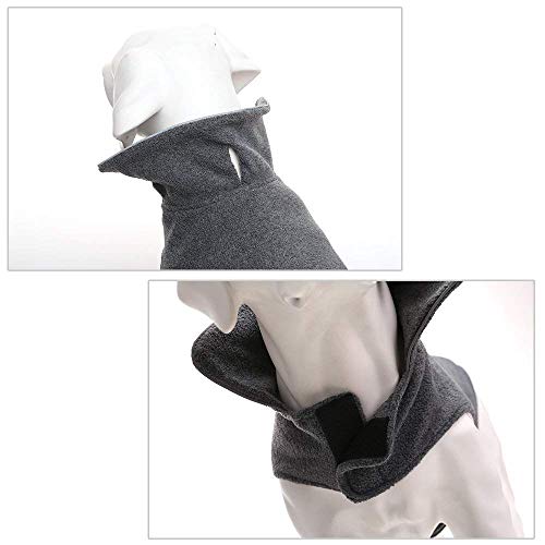 Moonpet Perro Personalizada Clima frío Polar Cortavientos Chaquetas Ropa - Deporte - ID Bordada Chaleco de Felpa Perro Nombre Perro Chaqueta de Vestir - para pequeñas, Medianas y Grandes