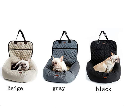 MY1MEY Silla de Ruedas Ajustable para Mascotas Coche Superior Elevador para Mascotas/Funda para Asiento 2 en 1 Funda Impermeable para Asiento Delantero para Mascotas/Perros Gatos Co