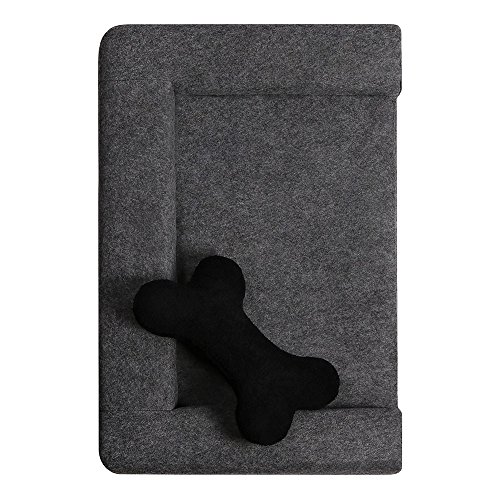 MYANIMALY Animaly Cama para Mascotas, Perro O Gato, Suave Y Estable para Dormir, Antialérgico, Funda Extraíble Y Lavable A Máquina, M - 80 cm x 50 cm x 15 cm