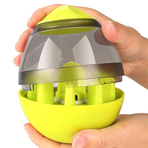 NA Interactive Dog Cat Food Treat Ball Bowl Toy Funny Pet Shaking Recipiente de Comida para Cachorros o Gatos, Juguete para Mascotas, Juguete de alimentación Lenta para Mascotas, E, en la Imagen