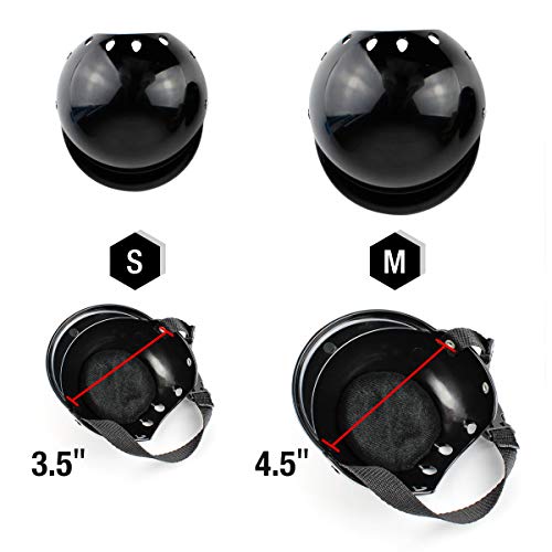 Namsan Casco de Perro Casco para Mascotas Gorra Adjustable Tiene Motocicleta Tapa de Seguridad-M