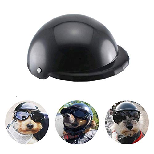 Namsan Casco de Perro Casco para Mascotas Gorra Adjustable Tiene Motocicleta Tapa de Seguridad-M