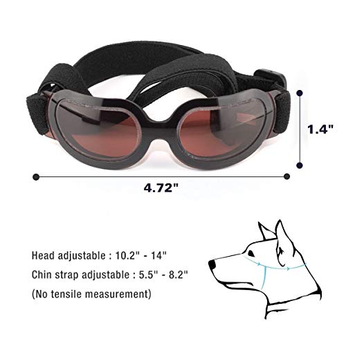 Namsan - Gafas de protección UV para perros, resistentes al agua y al viento, para perros pequeños y gatos