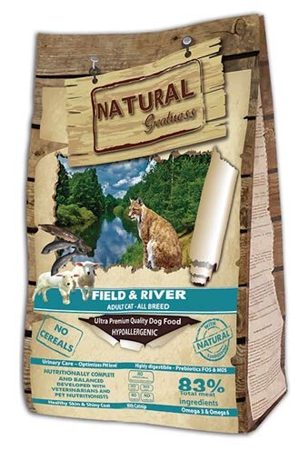 Natural Greatness Pienso Seco para Gatos Receta Field & River. Ultra Premium - Adult Cat -Todas Las Razas - 600 g