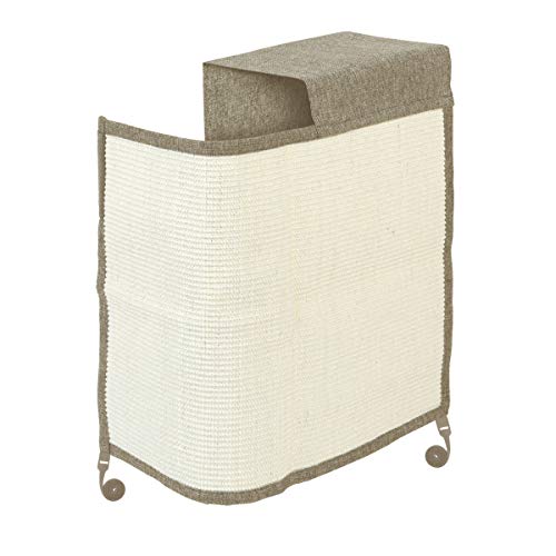 Navaris Rascador para Gatos - Protector para Esquina de sofá o sillón - Afilador de uñas de sisal para Mascotas - para el Lado Izquierdo en marrón