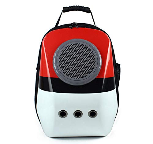 Newgreeny Bolsa De Gato Mascota Espacio Cápsula Gato Y Perro Fuera Mochila PC Grande Tricolor