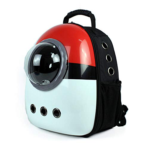 Newgreeny Space Pet Mochila Cat Space Bag out Mochila Portátil para Perros Mochila Pet Cat Bag Trompeta de PC Tricolor