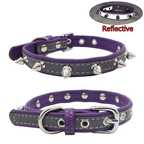 Newtensina Pinchos Collar de Perro Reflexivo Perrito Collar para Perros pequeños