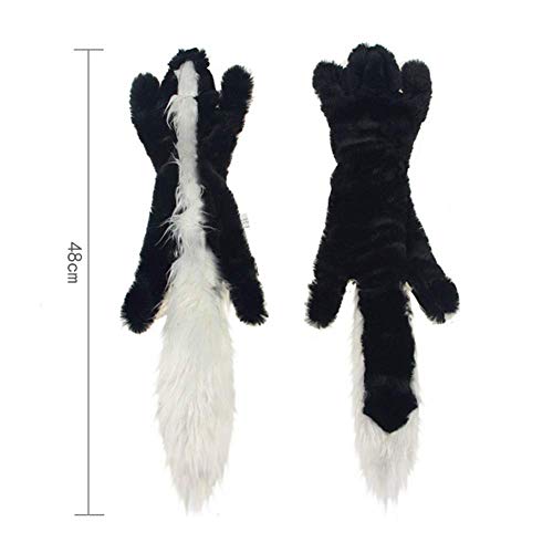 nobranded Nuevos Juguetes de Peluche Lindos chirrido Mascota Lobo Conejo Animal Peluche Perro Masticar chirrido silbido involucrado Juguetes de Perro Ardilla