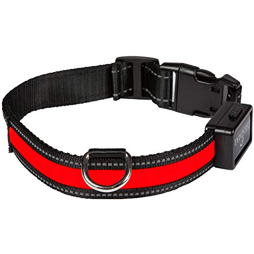 NUM'AXES 01830601 Collar Eyenimal con USB Rojo - S