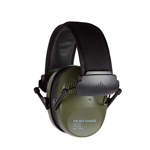 NUM'AXES Acoustic Electronic Earmuffs Cas1034 Khaki 1 Unidad 280 g