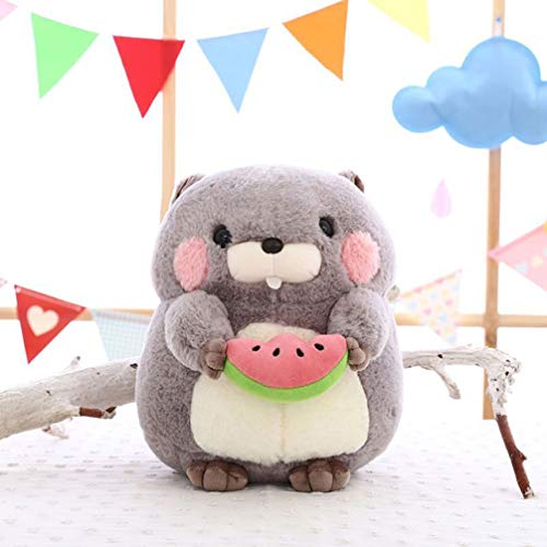 NUOBESTY Animales marmota de Dibujos Animados de Felpa Juguete de Peluche muñecos de Peluche de Felpa Juguete de Peluche para los niños de casa Sala de Estar Dormitorio Coche (25cm Gris)