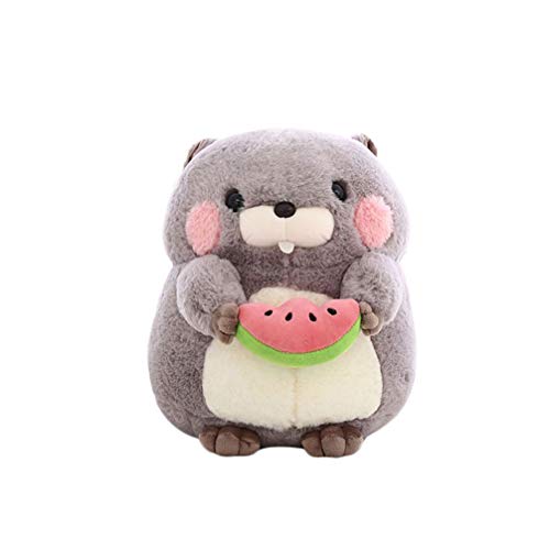 NUOBESTY Animales marmota de Dibujos Animados de Felpa Juguete de Peluche muñecos de Peluche de Felpa Juguete de Peluche para los niños de casa Sala de Estar Dormitorio Coche (25cm Gris)