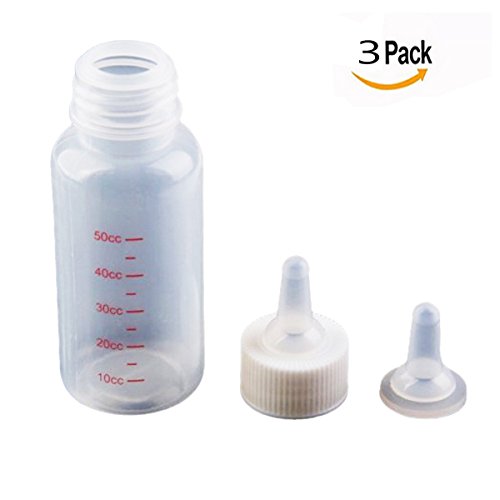 OFKPO 50 ml recién nacido Mascota Pequeño leche Feeder, Adecuado para pequeños cachorros, gatitos, conejos