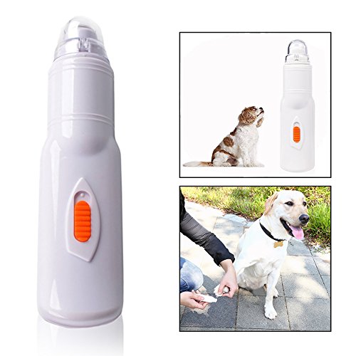 OFKPO Lima de Uñas Eléctrica (Amoladora de Uñas), Apta para Perros, Gatos, Super Silencioso, Baterías no Incluidas, Color Blanco