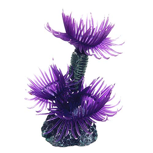 Ogquaton Pecera Artificial Coral simulación decoración Acuario Paisaje Ornamento - Azul