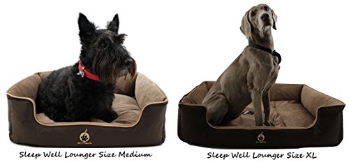 On Paws ‘Sleep Well Lounger’ Marron, tamaño L (80 x 65 cm)