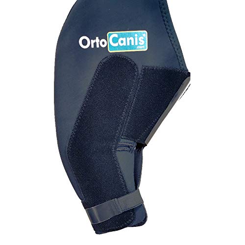 Ortocanis Inmovilizador de Rodilla para Perros con Rotura de ligamentos, luxación de rótula - 2 férulas Laterales limitan los Movimientos - 8 Tallas Disponibles - Talla XXS- Pata Derecha