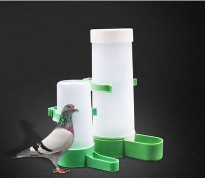 PANPAN 10 PCS Practical Birds Feeding Equipment Loro Bird Drinker Alimentador de riego con Clip Suministros Gato Perro Mascota (Color : L)