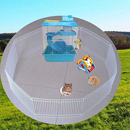 Parque Para Mascotas Pequeñas De 8 Paneles, Cercado De Metal Plegable Para Mascotas Corredor De Mascotas Mascota Libre Actividad Libre Jaula Interior Al Aire Libre Para Perro Cachorro Gato Conejo Háms