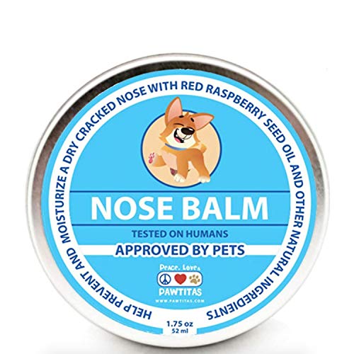 Pawtitas Cera para la Nariz de su Perro con Crema Hidratante para la Parte Agrietada y Seca del hocico del Perro | Balsamo para Perro humecta y suaviza la Piel Seca en la Nariz de su Cachorro - 52 ml