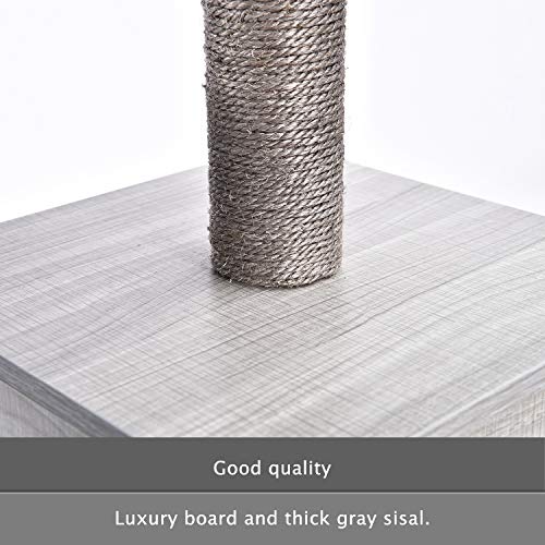 PAWZ Road Árbol para Gatos, Arbol para Gatos Estable Arbol rascador para Gatos Gris 59 * 48 * 141cm