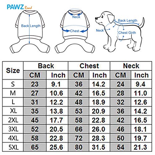 PAWZ Road Invierno Calentar Abrigo de Perro A Prueba de Viento Chaqueta USA Fuerza Aerea Sudadera con Capucha para Mascotas Ropa Perrito 4 piernas Traje de Esquiar Vestir Disfraz Rojo XL