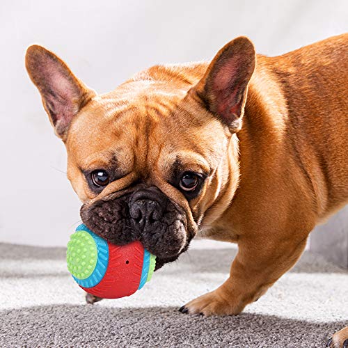 Pelota de juguete para perros, limpieza de dientes de goma resistente a las mordeduras no tóxicas Pelota de masticación Juego de ejercicios IQ Training Pelota de juguete para perros grandes/medianos/p