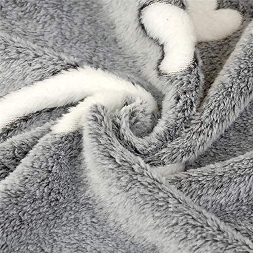 PENVEAT Cálida Manta para Mascotas Perro Gato Colchoneta Colchón para Dormir Pequeños Medianos Perros Gatos Aire Acondicionado Funda de cojín Toalla Artículos para Mascotas 40JA8, Gris, 40x60 cm