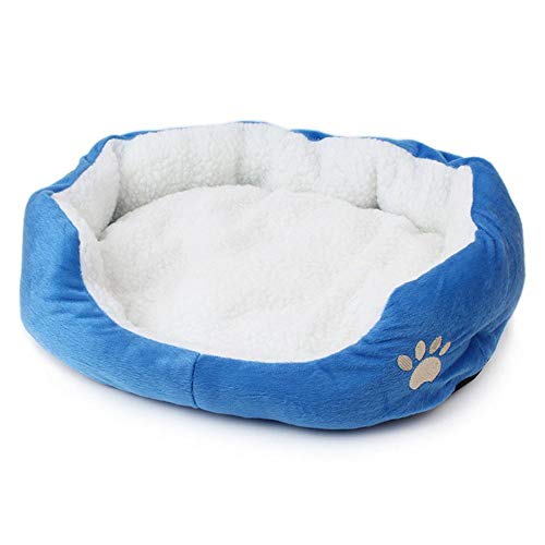 PENVEAT Mascota Perro Cama de Cachemir Calentamiento Casa de Perro Sofá Suave Material Nido Cestas para Perros Otoño Invierno Cálida Perrera para Gato Cachorro Suministros, Café, S, Estados Unidos