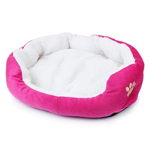 PENVEAT Mascota Perro Cama de Cachemir Calentamiento Casa de Perro Sofá Suave Material Nido Cestas para Perros Otoño Invierno Cálida Perrera para Gato Cachorro Suministros, Café, S, Estados Unidos