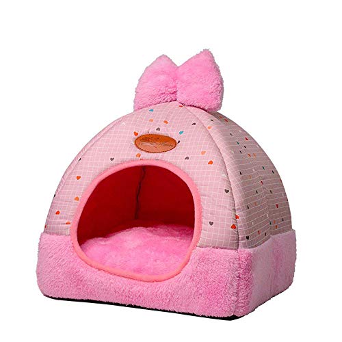 PENVEAT Pequeña casa de Perro para Mascotas Kennel Bed Mat Cat Manta Tienda de Mascotas Desplegable para espesarse Camas para Mascotas de Invierno Colchón Tejido de Franela Warm, 4, XL