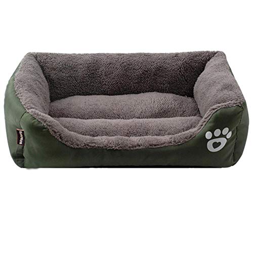 PENVEAT S-3XL Camas para Perros Paw Pattren Sofá para Mascotas Parte Inferior Impermeable Fleece Suave Estera cálida Nest Cat Bed House Petshop Dropshipping Cama Perro, E, S 45cmx40cmx12cm