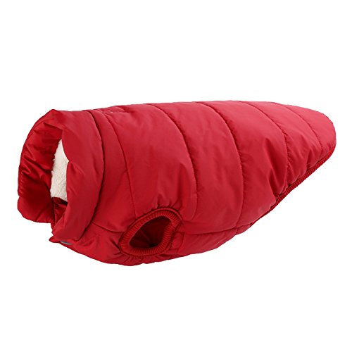 PENVO Ropa para Perros de Mascotas, Abrigos y Chaquetas Impermeables de Invierno para Perros pequeños y medianos Grandes Chaleco de Perro Cachorro Traje de suéter (Rojo, XXXL)