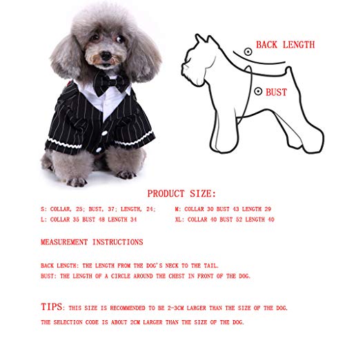 PET CLOTHES Mascotas Fiesta Traje Formal Traje Ropa Abrigo para Perros Ropa Grande del Traje Boda del Perro, Smoking Grande del Perro Disfraza Los Trajes Formales del Partido,A,M