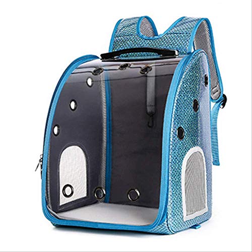 PET HOUND Transportin Carrito Perro 2 en 1 Mochila Carrito Mascotas Mochilas de Viaje con Ruedas Perro Gato Bolsa Mochila para Mascotas Transpirable a Prueba de Viento 42 * 33 * 42