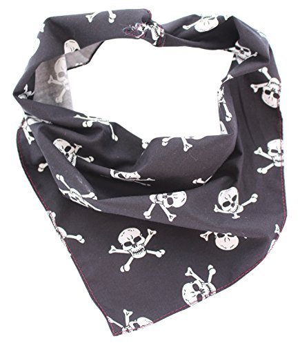 Pet Pooch Boutique - Bandana para Perro con Estampado de Calaveras