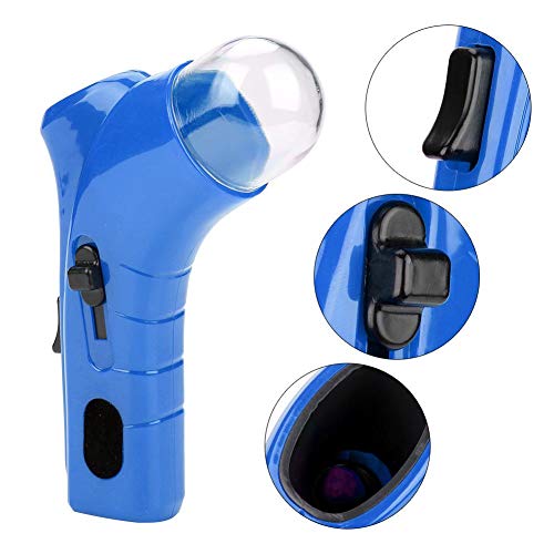 Pet Treat Launcher Shooter Funny Dog Food Catapult Puppy Snack Dispenser Handheld Dog Food Launch Feeder Adiestramiento de Mascotas Juguetes interactivos(Azul)