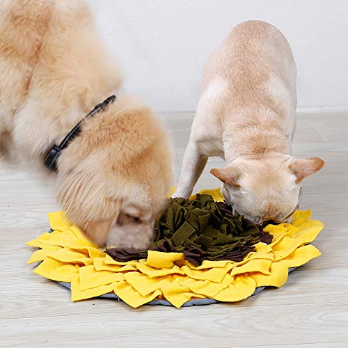 PETAMANIM Perros Snuffle Mat - Estera de alimentación para Perros - Alienta Las Habilidades Naturales de forrajeo - Durable y Lavable a máquina