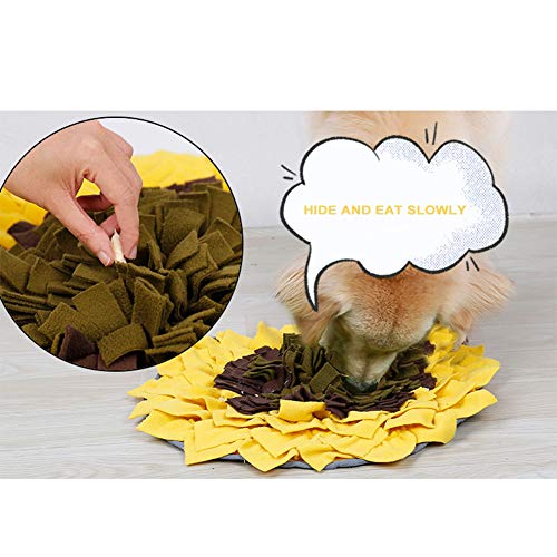 PETAMANIM Perros Snuffle Mat - Estera de alimentación para Perros - Alienta Las Habilidades Naturales de forrajeo - Durable y Lavable a máquina