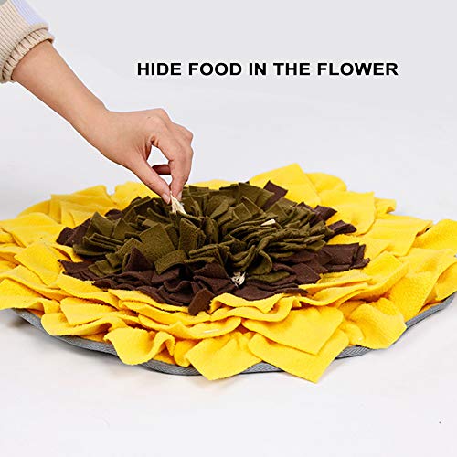 PETAMANIM Perros Snuffle Mat - Estera de alimentación para Perros - Alienta Las Habilidades Naturales de forrajeo - Durable y Lavable a máquina