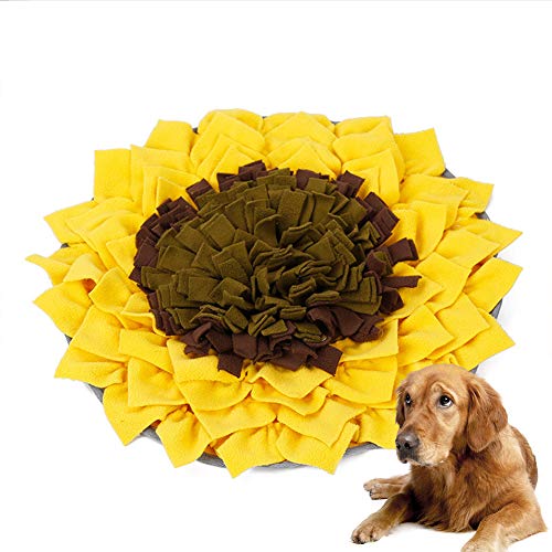 PETAMANIM Perros Snuffle Mat - Estera de alimentación para Perros - Alienta Las Habilidades Naturales de forrajeo - Durable y Lavable a máquina