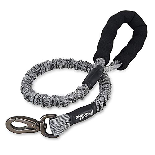 Petcomer Correas Entrenamiento para Perros Cuero Cómodo Ajustable Correa para Mascotas Grandes Medianos Extensión Fuerte Tensible Resistente Durable