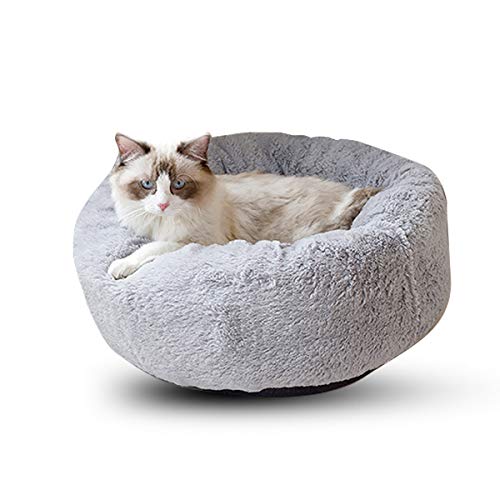 PETCUTE Cama para Gatos Mullido Redondo Cama para Perros Pequeños Cueva del Gato Cachorro Nido de Gato Suave de Peluche