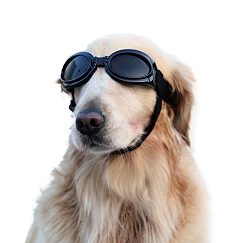 PETCUTE Gafas de Sol para Perros Gafas de Sol para Mascotas Gafas Perros Protección UV Gafas de Sol Impermeable