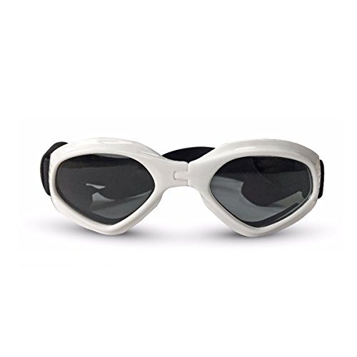 PETCUTE Gafas de Sol para Perros Gafas Protectoras para Mascotas doggles para Perros Pequeño y Mediano Gafas de Sol Plegable para Perros