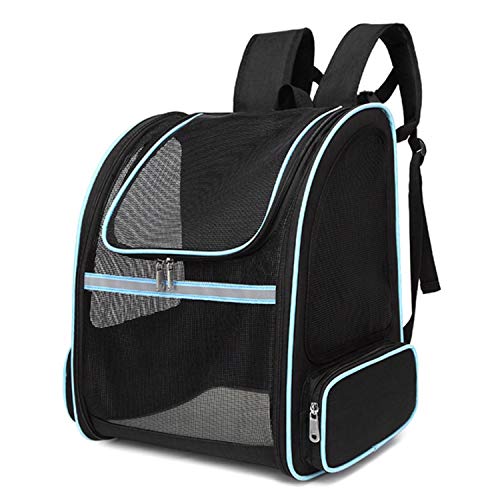 PETCUTE Mochila para Perros Bolsa Transportar Perros pequeños Portador Mochila Gatos Plegable Perritos Mascotas Transpirable Transportín Perros Jaula Capazos Transportadoras para Viaje hasta 3,5 kg